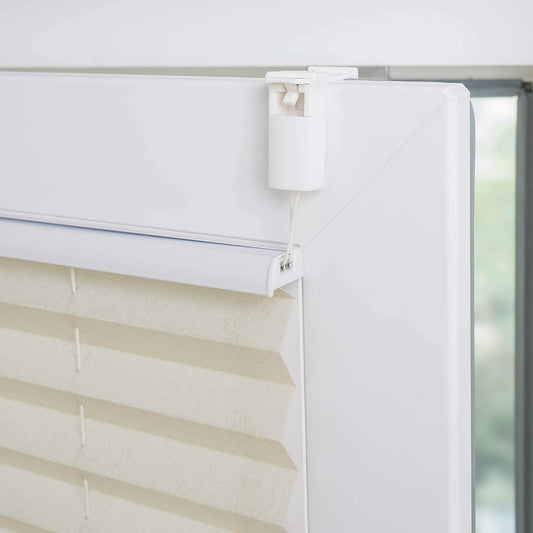 Klemmfix Plissee Beige – Eleganz ohne Bohren™