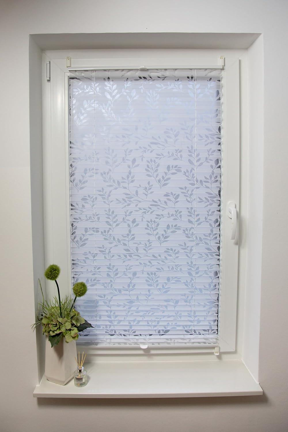 Klemmfix-Plissee mit Ausbrenner 