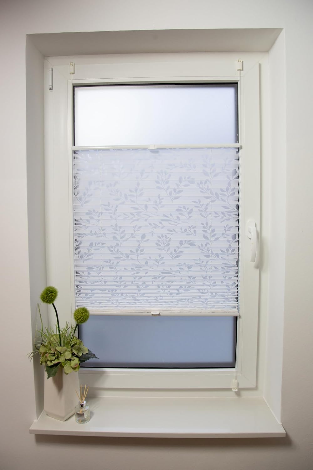 Klemmfix-Plissee mit Ausbrenner 