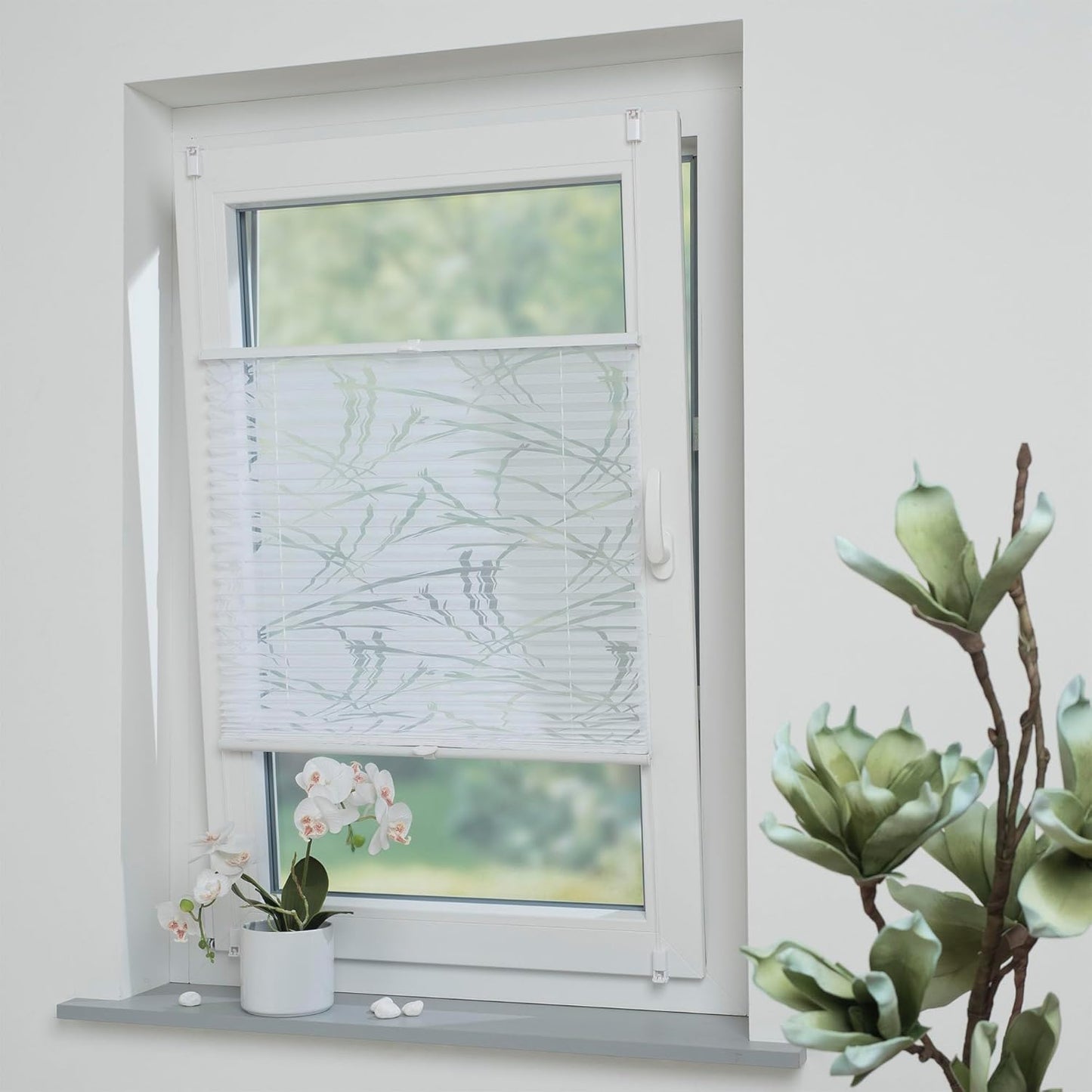 Klemmfix-Plissee mit Ausbrenner „BAMAKO“