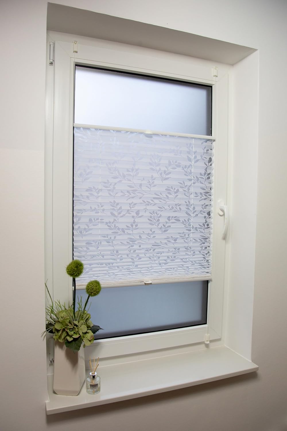 Klemmfix-Plissee mit Ausbrenner 