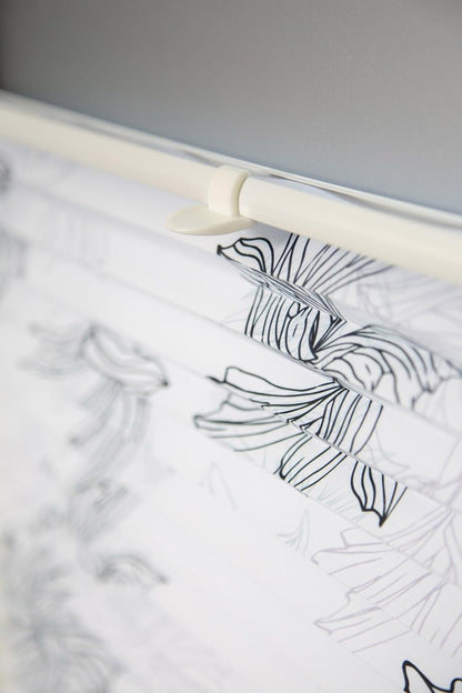 Klemmfix-Plissee mit Druck "VALENCIA"