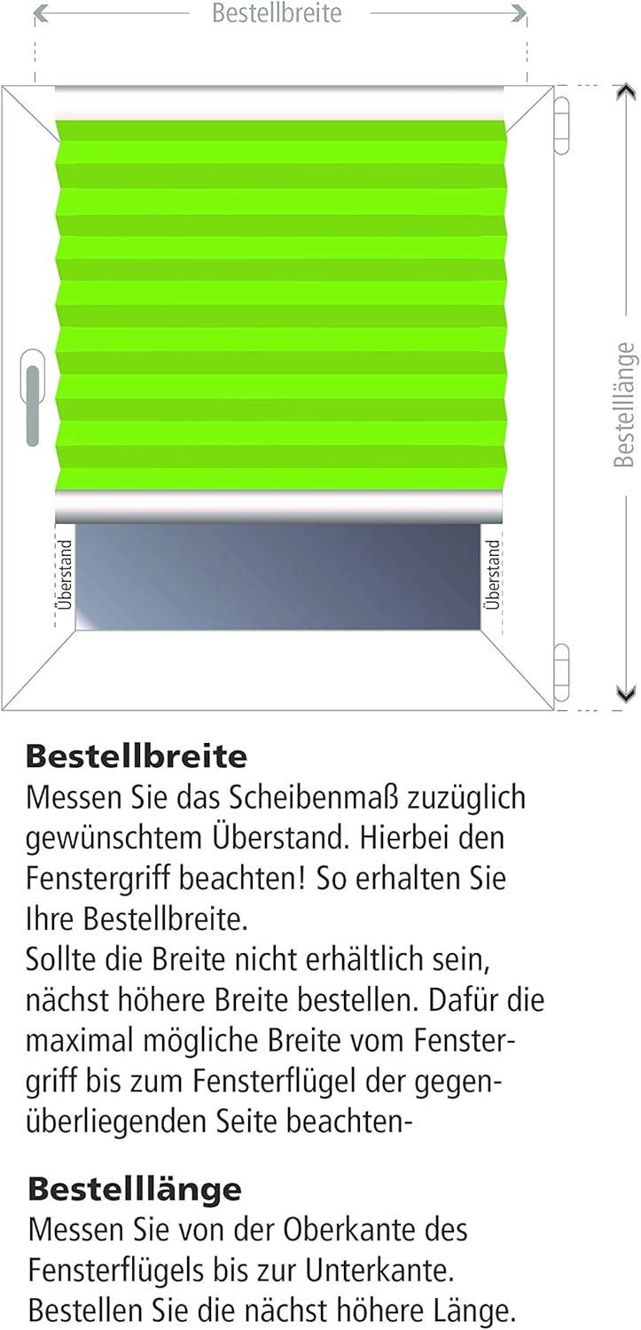 Klemmfix-Plissee mit Druck "BOGOTÀ"