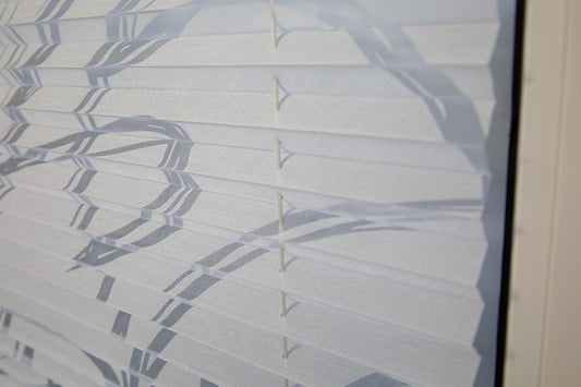 Klemmfix-Plissee mit Ausbrenner "SANTORINI"