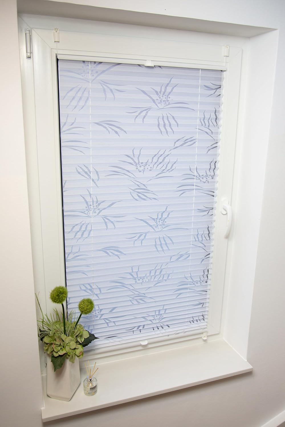 Klemmfix-Plissee mit Ausbrenner "PALERMO"