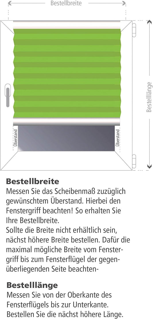 Klemmfix Plissee Beige – Eleganz ohne Bohren™