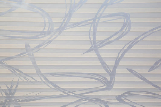 Klemmfix-Plissee mit Ausbrenner "SANTORINI"