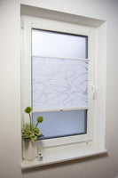 Klemmfix-Plissee mit Ausbrenner "SANTORINI"