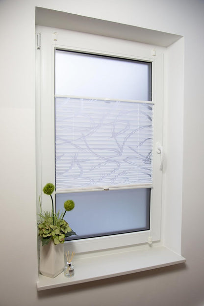 Klemmfix-Plissee mit Ausbrenner "SANTORINI"