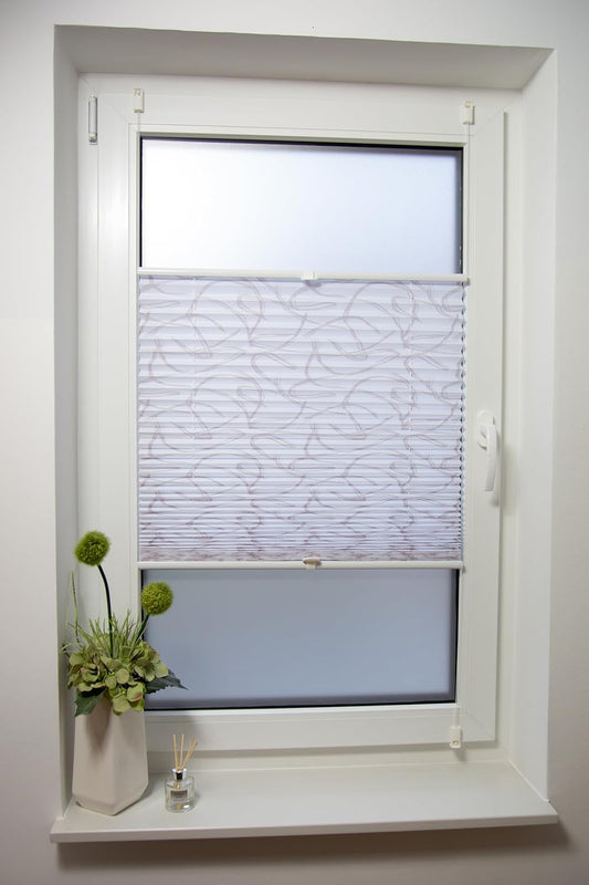 Klemmfix-Plissee mit Druck "ATHEN"