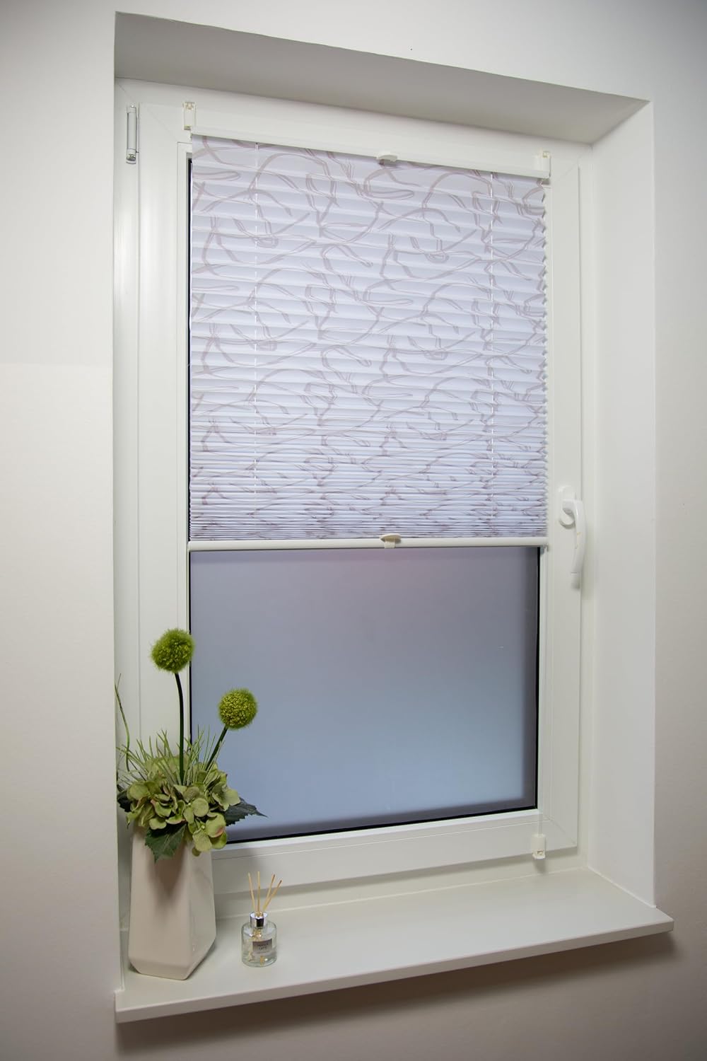 Klemmfix-Plissee mit Druck 