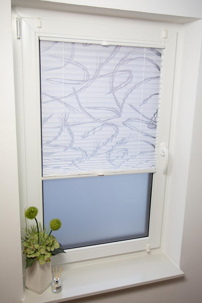 Klemmfix-Plissee mit Ausbrenner "SANTORINI"