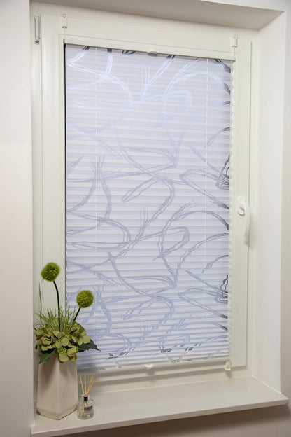 Klemmfix-Plissee mit Ausbrenner "SANTORINI"