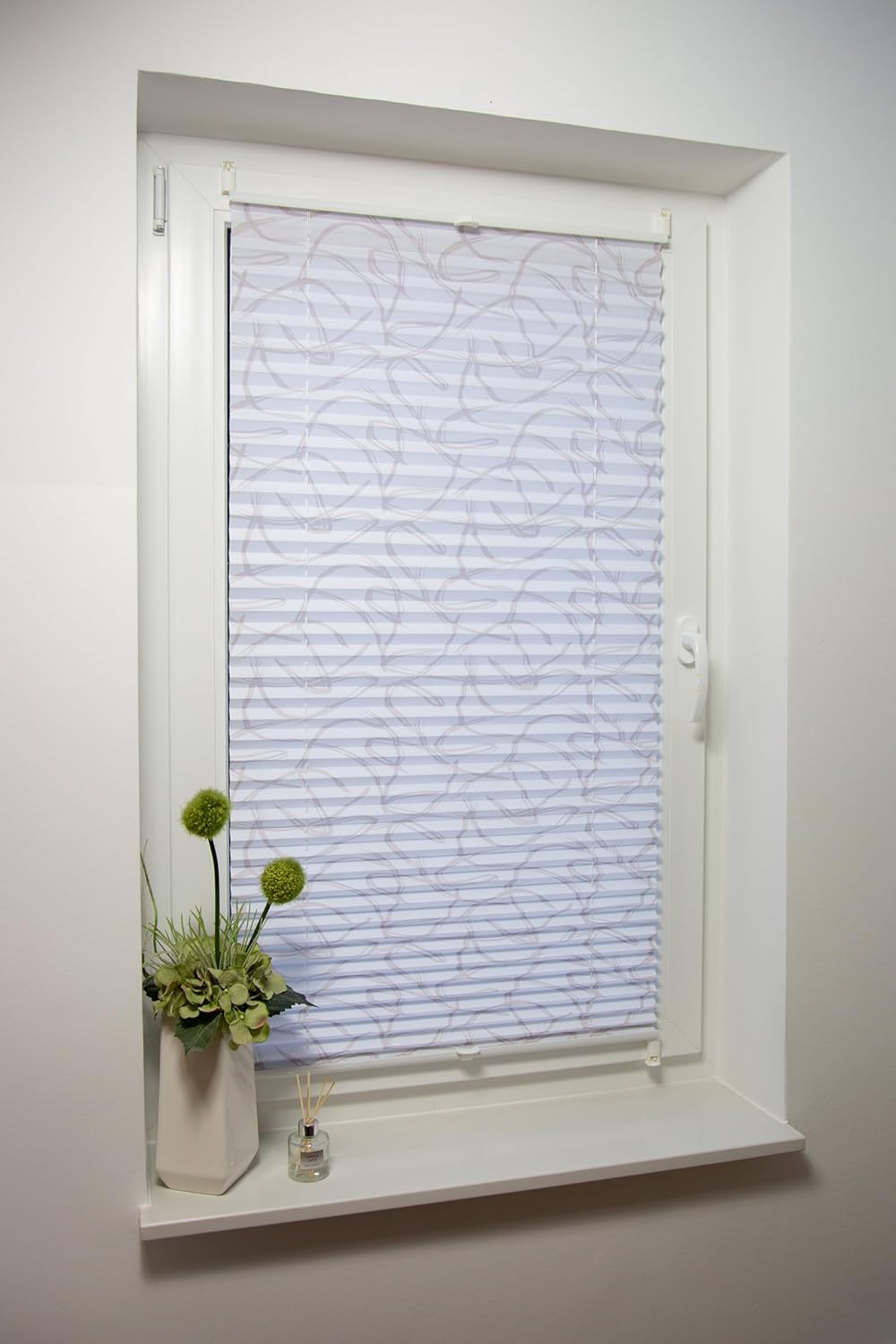 Klemmfix-Plissee mit Druck "ATHEN"