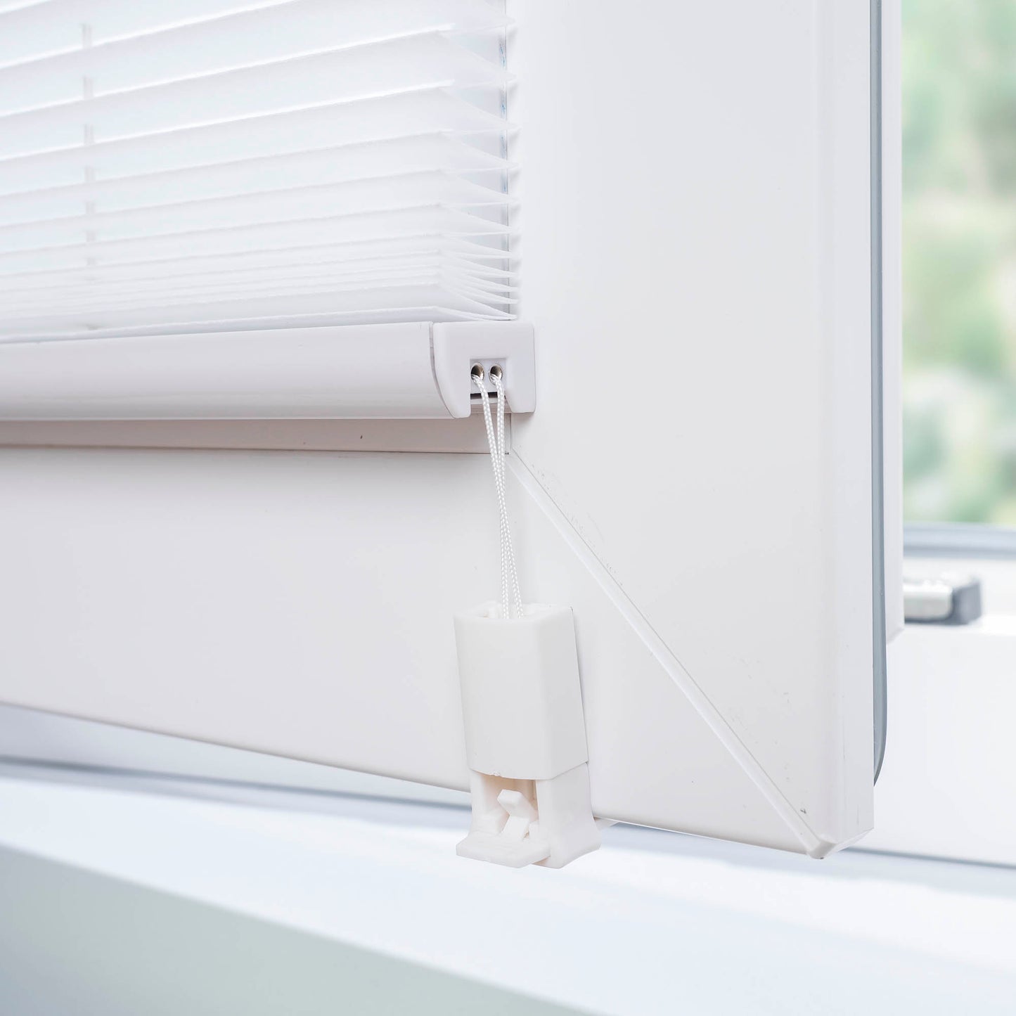 Klemmfix Plissee Uni Weiß