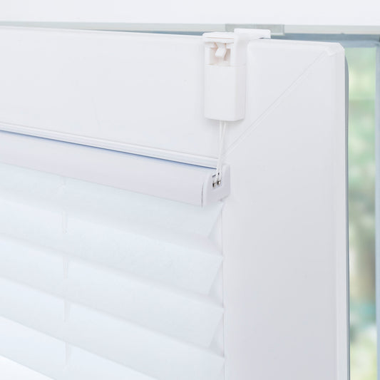 Klemmfix Plissee Uni Weiß