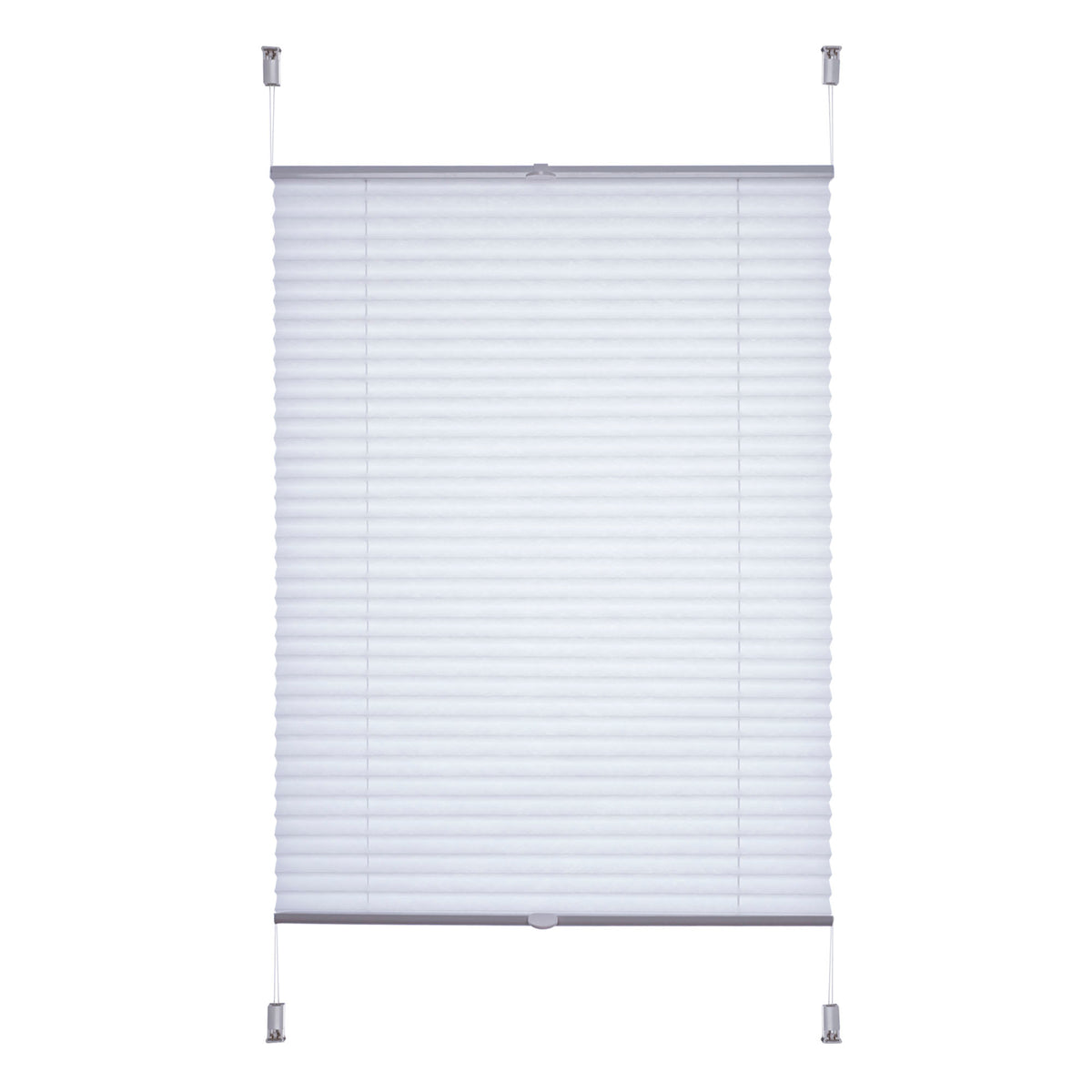 Klemmfix Plissee Uni Weiß