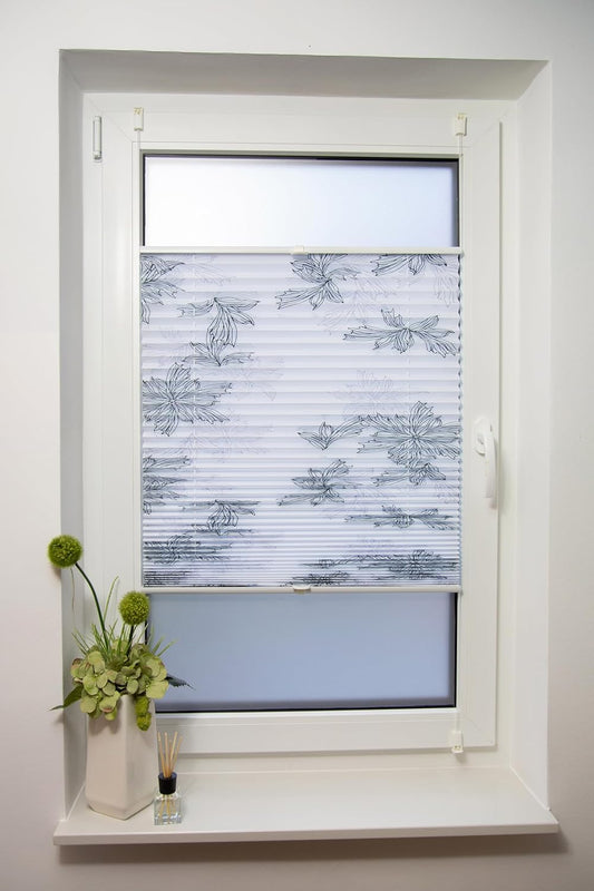 Klemmfix-Plissee mit Druck "VALENCIA"