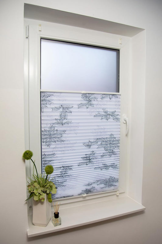 Klemmfix-Plissee mit Druck "VALENCIA"